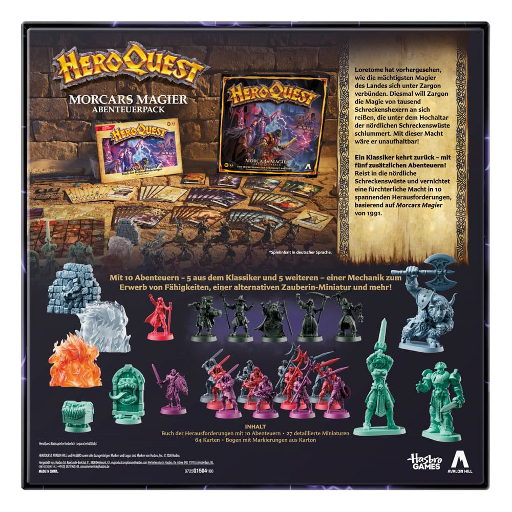 HeroQuest proširenje društvene igre Morcars Magier Quest Pack *njemačka verzija*
