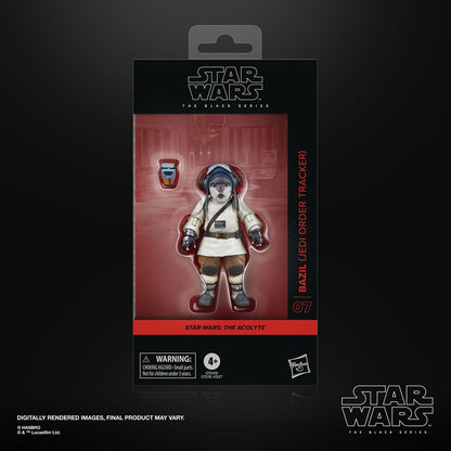 Yıldız Savaşları: The Acolyte Black Serisi Aksiyon Figürü Bazil (Jedi Sipariş Tracker) 10 cm