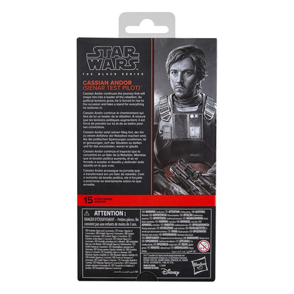 Star Wars: Andor Black Series Action Figur Cassian Andor (Sienar Test Pilot) 15 cm