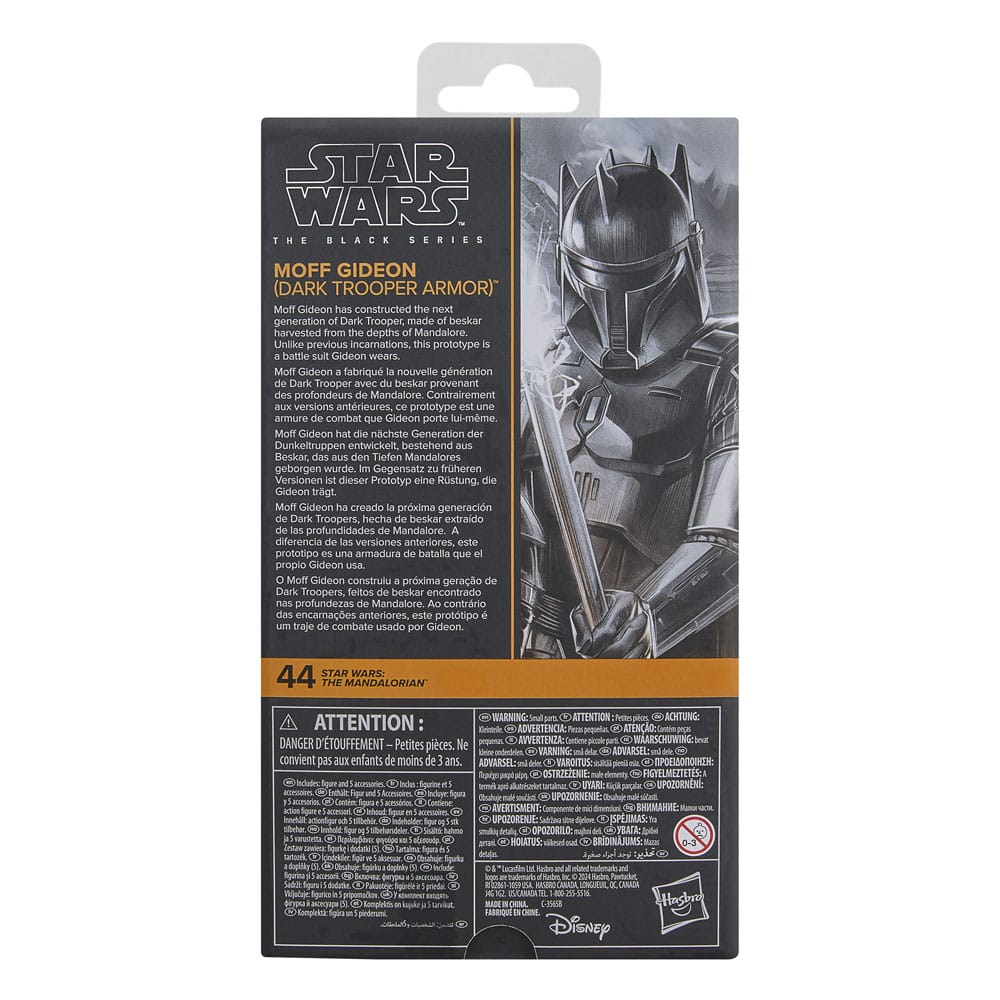 Ratovi zvijezda: Akcijska figura serije Mandalorian Black Moff Gideon (Dark Trooper oklop) 15 cm