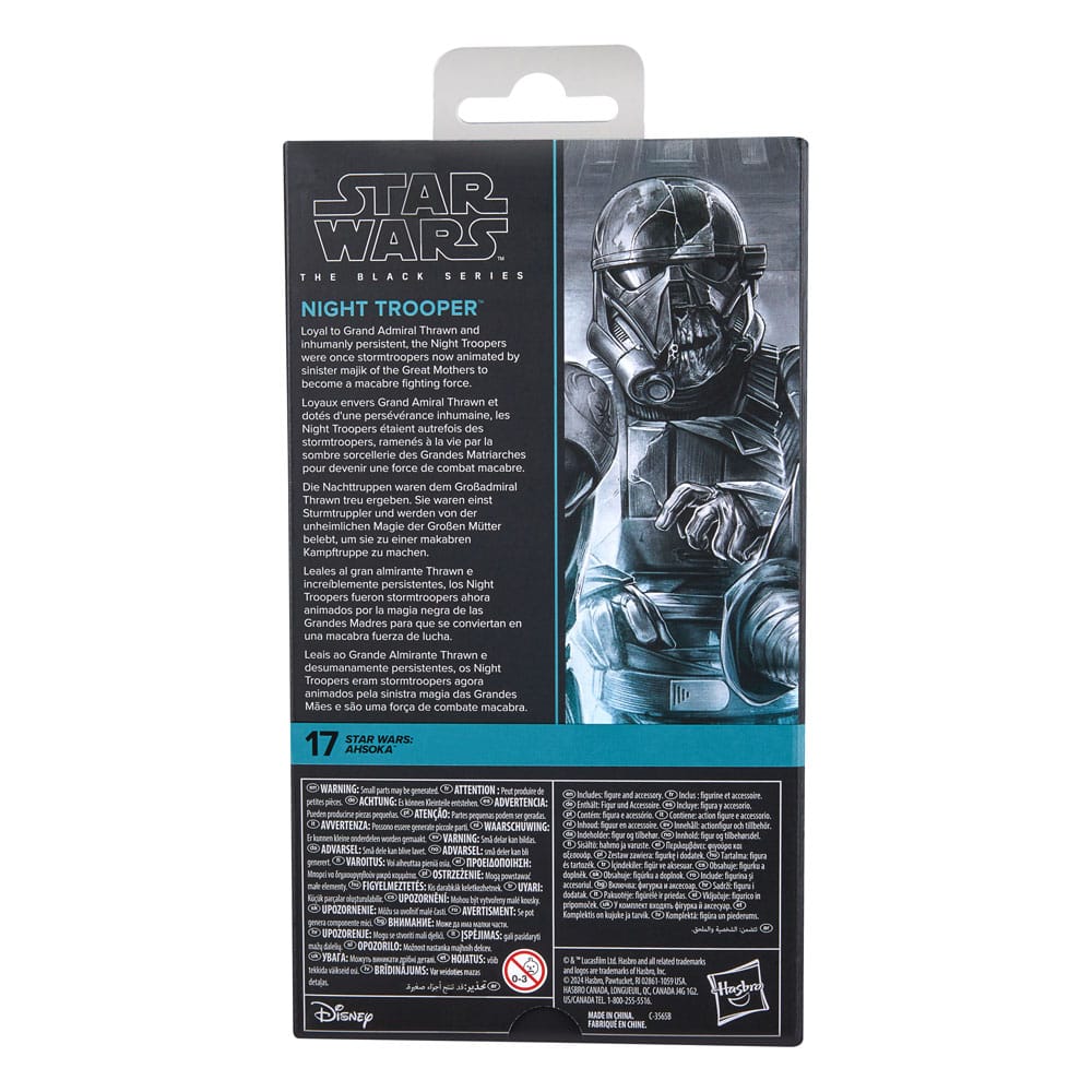 Yıldız Savaşları: Ahsoka Siyah Serisi Aksiyon Figürü Gece Trooper 15 cm