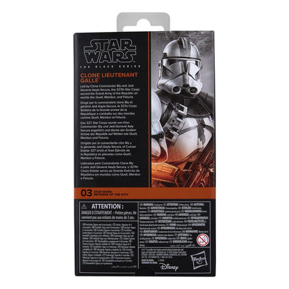 Star Wars Episode III Black Series Actie Figuur Clone Luitenant Galle 15 cm