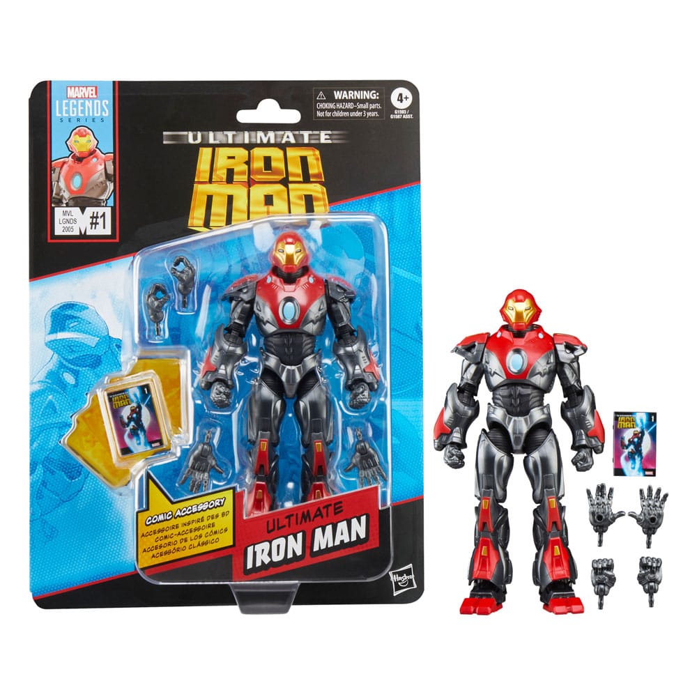Ultimate Iron Man Marvel Legends Action figürü Ultimate Iron Man 15 cm
