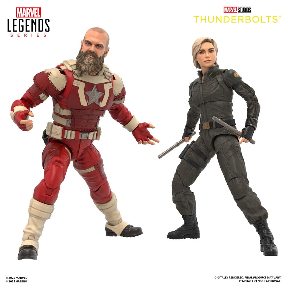 Thunderbolts Marvel Legends Action Şekil 2 Pack Yelena Belova & Red Guardian 15 cm