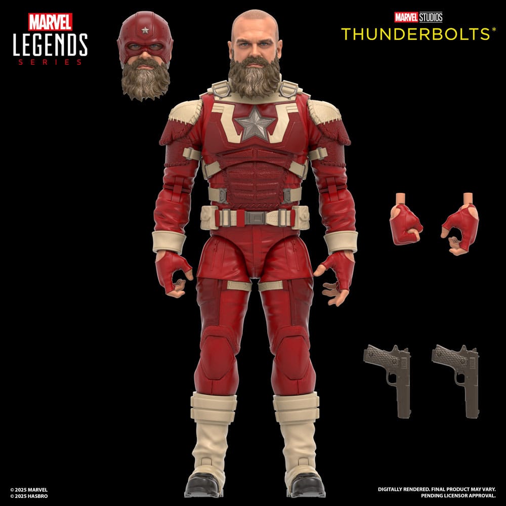 Thunderbolts Marvel Legends Action Şekil 2 Pack Yelena Belova & Red Guardian 15 cm