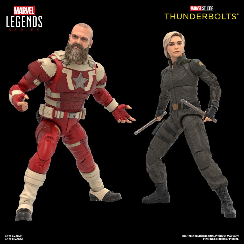 Thunderbolts Marvel Legends Action Şekil 2 Pack Yelena Belova & Red Guardian 15 cm