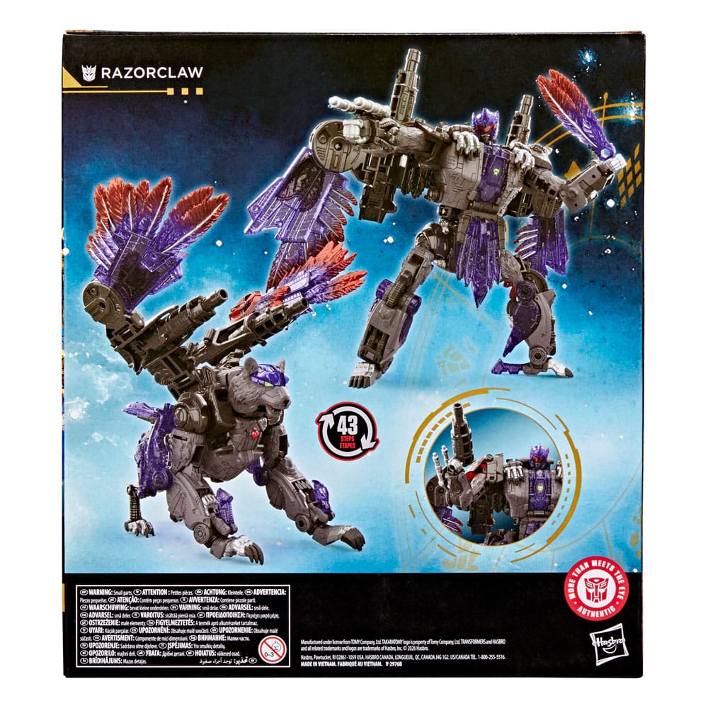 Figura Transformers Age of the Primes Leader Class Action Razorclaw 19 cm
