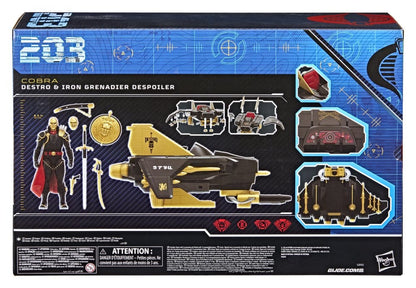 G.I. Joe Classified Series Action Figur og Vehicle Set #203 Destro & Iron Grenadier Despoiler 15 cm