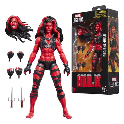 Figura d'azione Hulk Marvel Legends She-Hulk rossa 15 cm