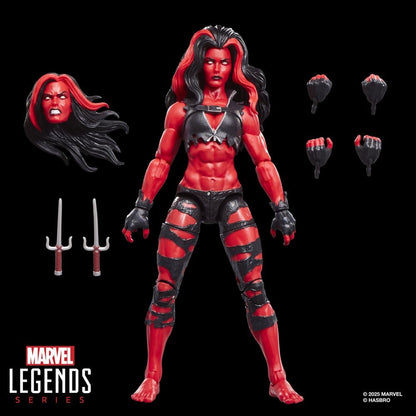 Figura d'azione Hulk Marvel Legends She-Hulk rossa 15 cm