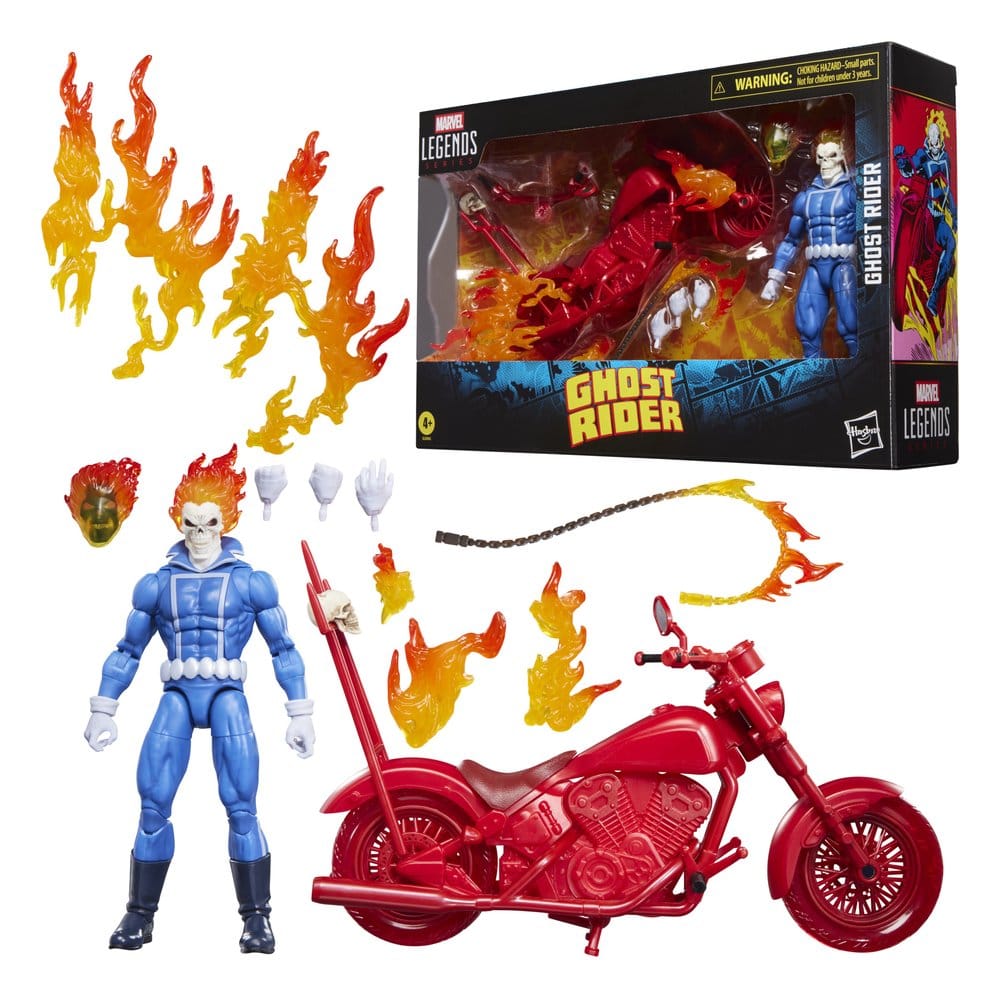 Ghost Rider Marvel Legends Actionfigur Johnny Blaze mit Motorrad 15 cm