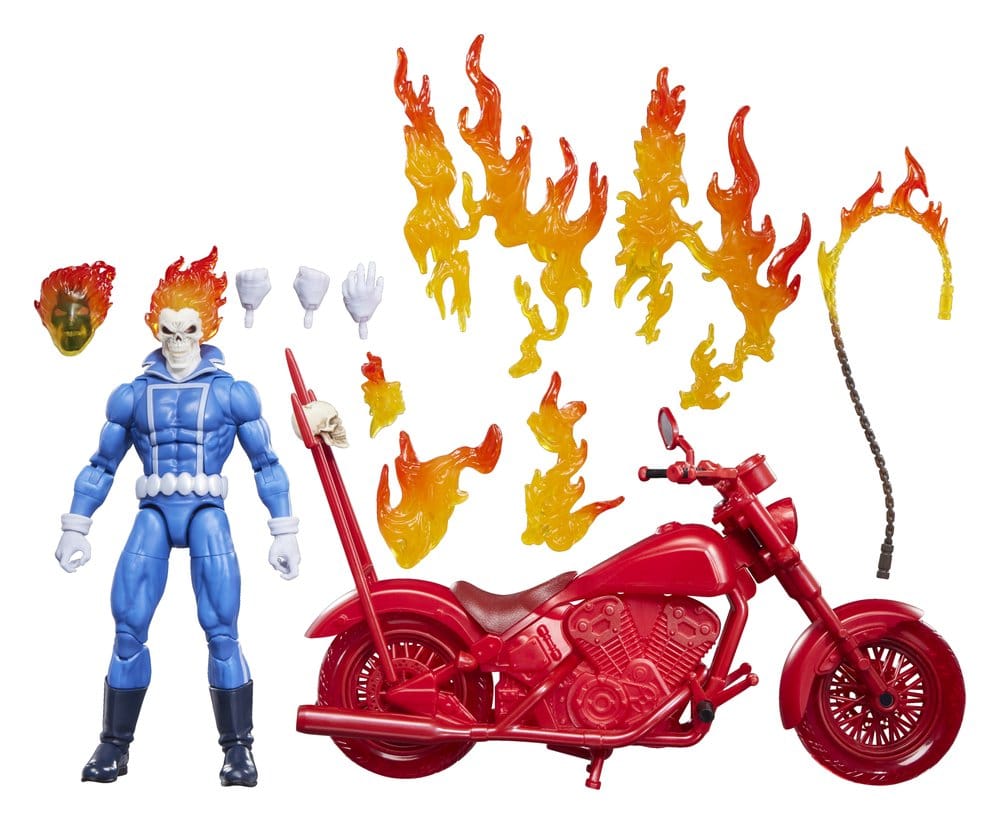 Ghost Rider Marvel Legends Actionfigur Johnny Blaze mit Motorrad 15 cm