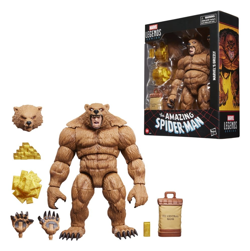 The Amazing Spider-Man Marvel Legends Actionfigur Marvel's Grizzly 15 cm