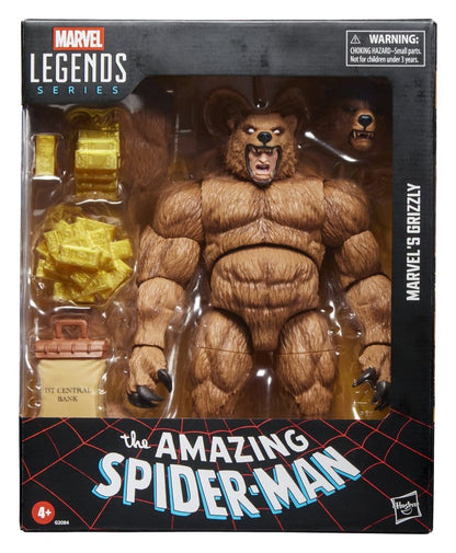 İnanılmaz Örümcek Adam Marvel Legends Aksiyon Figürü Marvel's Grizzly 15 cm