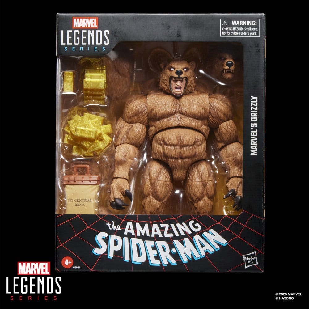 İnanılmaz Örümcek Adam Marvel Legends Aksiyon Figürü Marvel's Grizzly 15 cm
