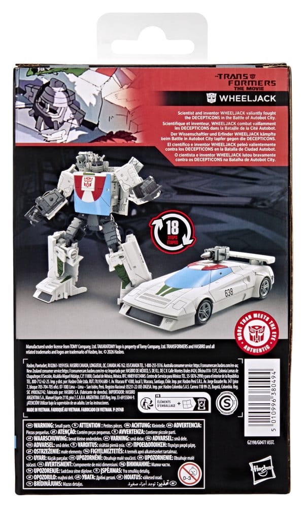 The Transformers: The Movie Studio Series Deluxe Class Actiefiguur Wheeljack 13 cm