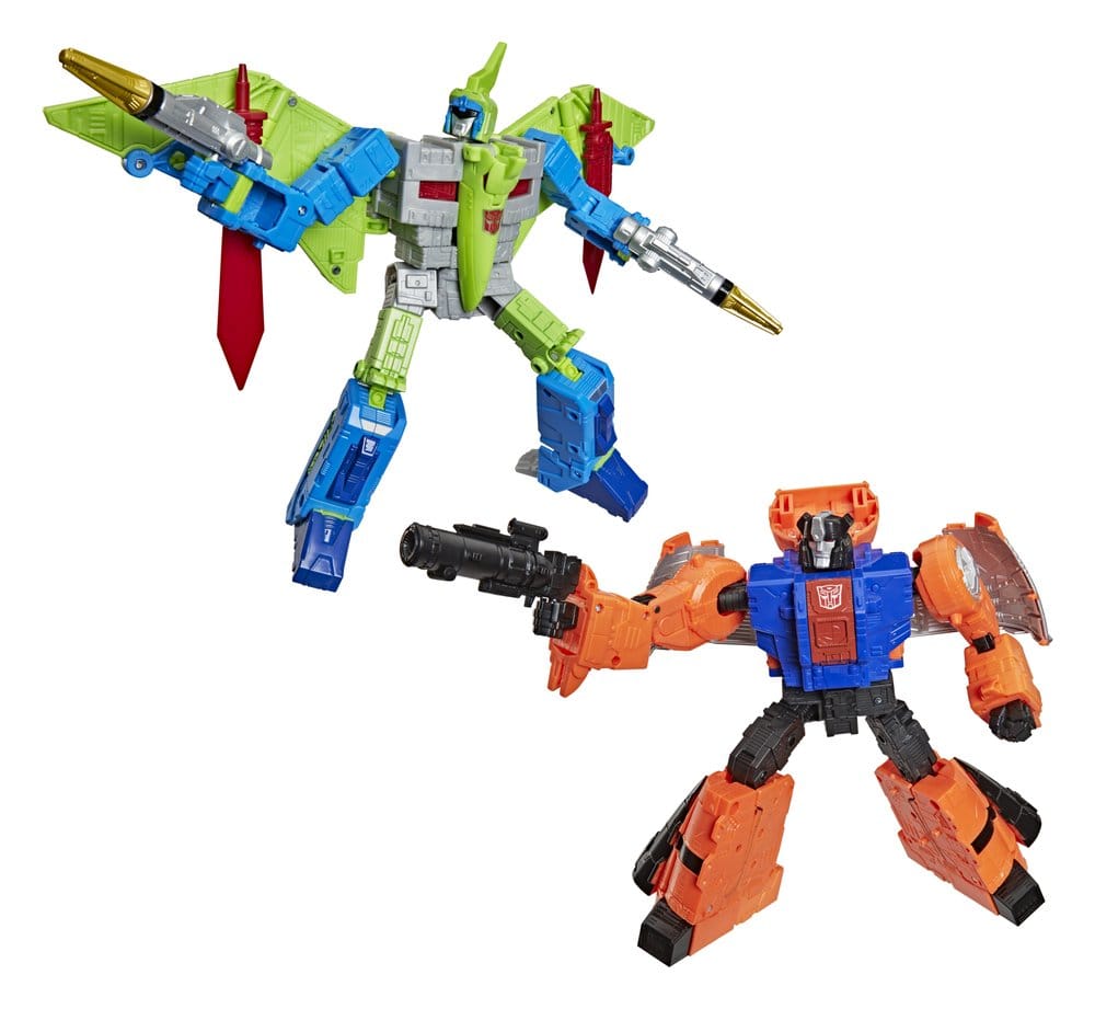 Transformers Age of the Primes Leader Class Action Figur 2-Pack G2 G2 Dinobot Swoop & G2 Dinobot Slam 19 cm