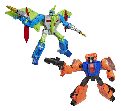 Transformers Age of the Primes Leader Class Action Figur 2-Pack G2 G2 Dinobot Swoop & G2 Dinobot Slam 19 cm