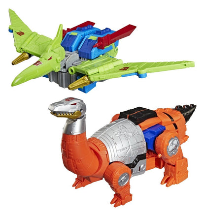 Transformers Age of the Primes Leader Class Action Figur 2-Pack G2 G2 Dinobot Swoop & G2 Dinobot Slam 19 cm