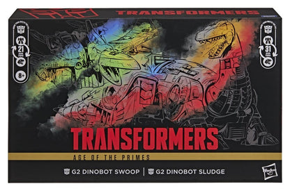 Transformers Age of the Primes Leader Class Action Figur 2-Pack G2 G2 Dinobot Swoop & G2 Dinobot Slam 19 cm