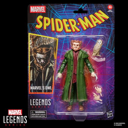 Spider-Man Marvel Legends Figura de acción retro Búho de Marvel 15 cm