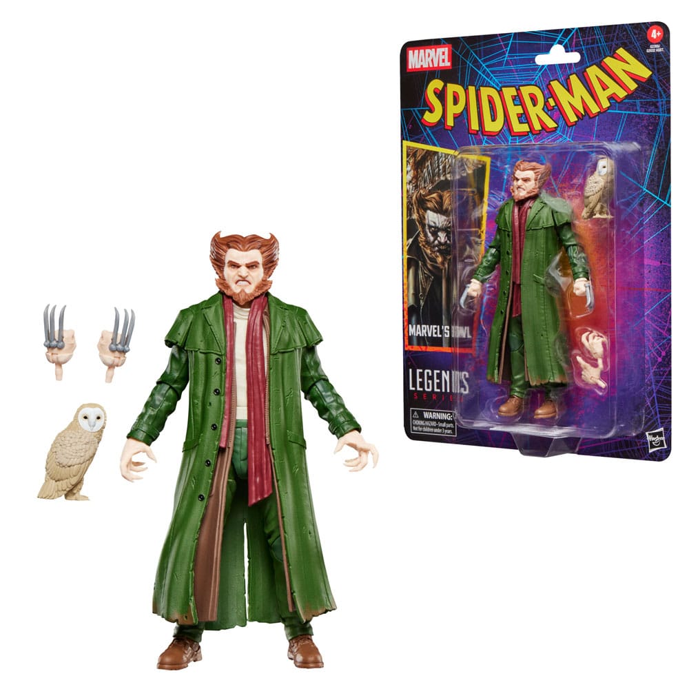 Spider-Man Marvel Legends Figura de acción retro Búho de Marvel 15 cm