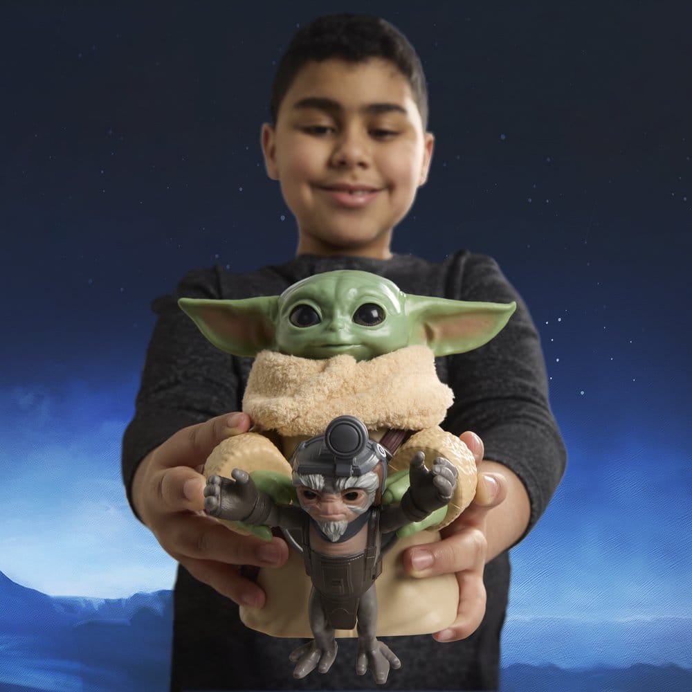 Star Wars: The Mandalorian & Grogu Elektronisch actiefiguur Huggin' Grogu & Anzellan 17 cm
