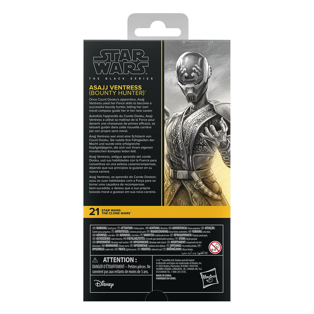 Star Wars: The Clone Wars Black Series Action Figur Asajj Ventress (Bounty Hunter) 15 cm