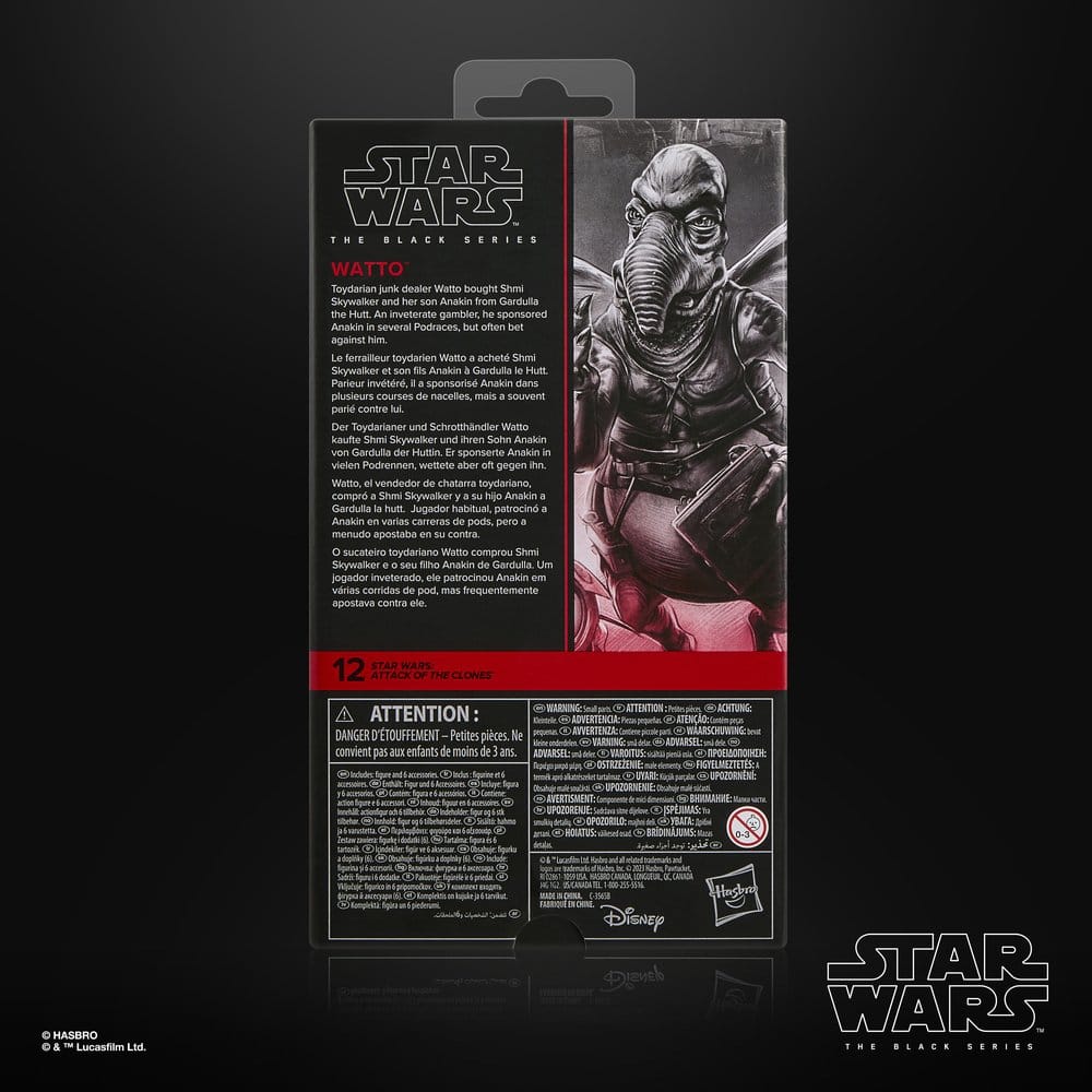 Star Wars Episodio II Serie Nera Action Figure Watto 15 cm