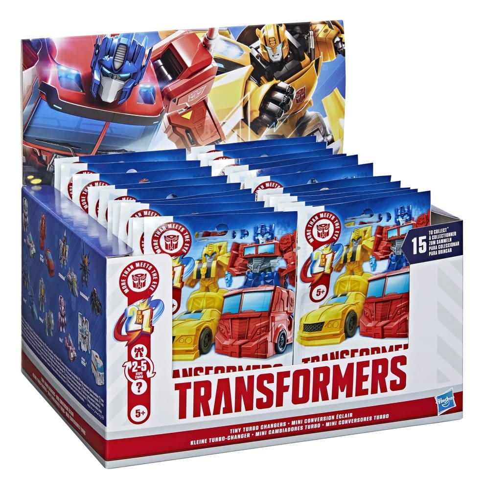 Transformers Mini Action Figurer 4 cm Tiny Turbo Changers Blind Box Display (24)