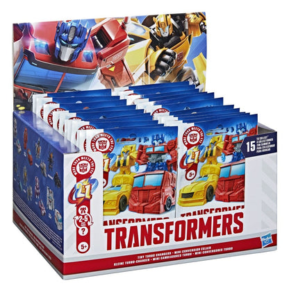 Transformers Mini Action Figurer 4 cm Tiny Turbo Changers Blind Box Display (24)