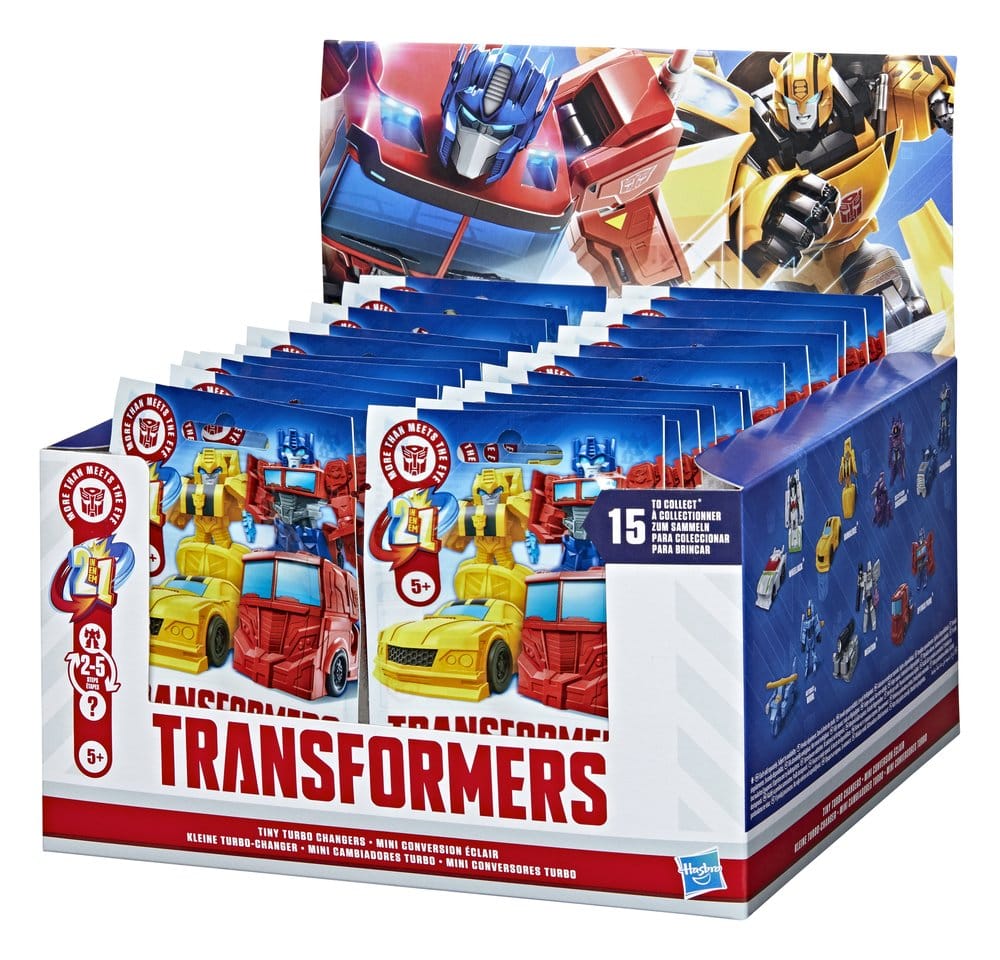 Transformers Mini Action Figurer 4 cm Tiny Turbo Changers Blind Box Display (24)