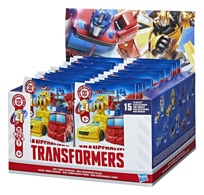 Transformers Mini Action Figurer 4 cm Tiny Turbo Changers Blind Box Display (24)