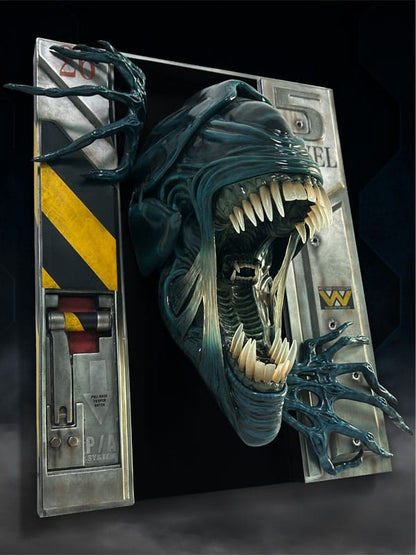 Sculpture murale des extraterrestres 1/2 Alien Queen 51 x 41 x 25 cm