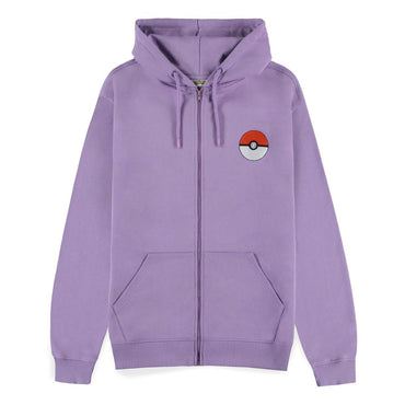 Sweat à capuche à fermeture éclair pokemon Gengar