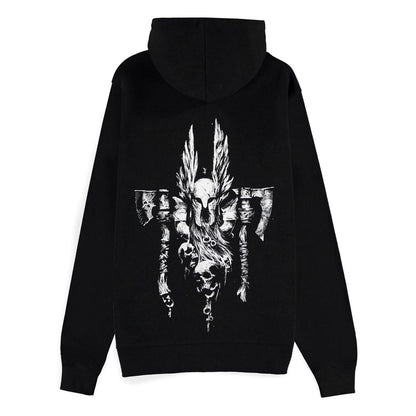 Diablo IV Zipper Hoodie Sweater Barbarian Sigil