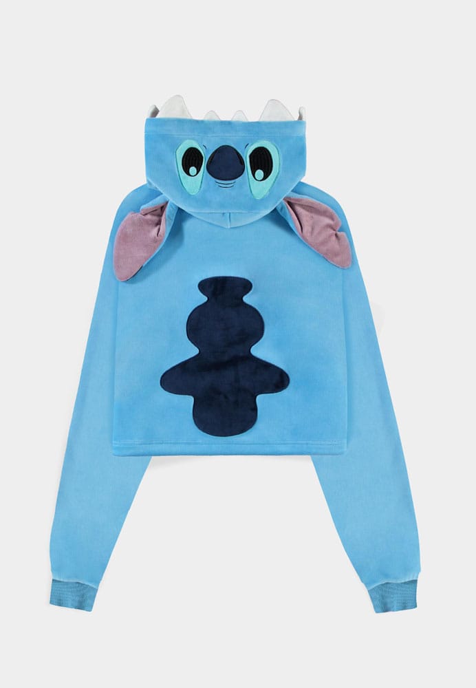 Lilo & Stitch Cropped Pull à capuche