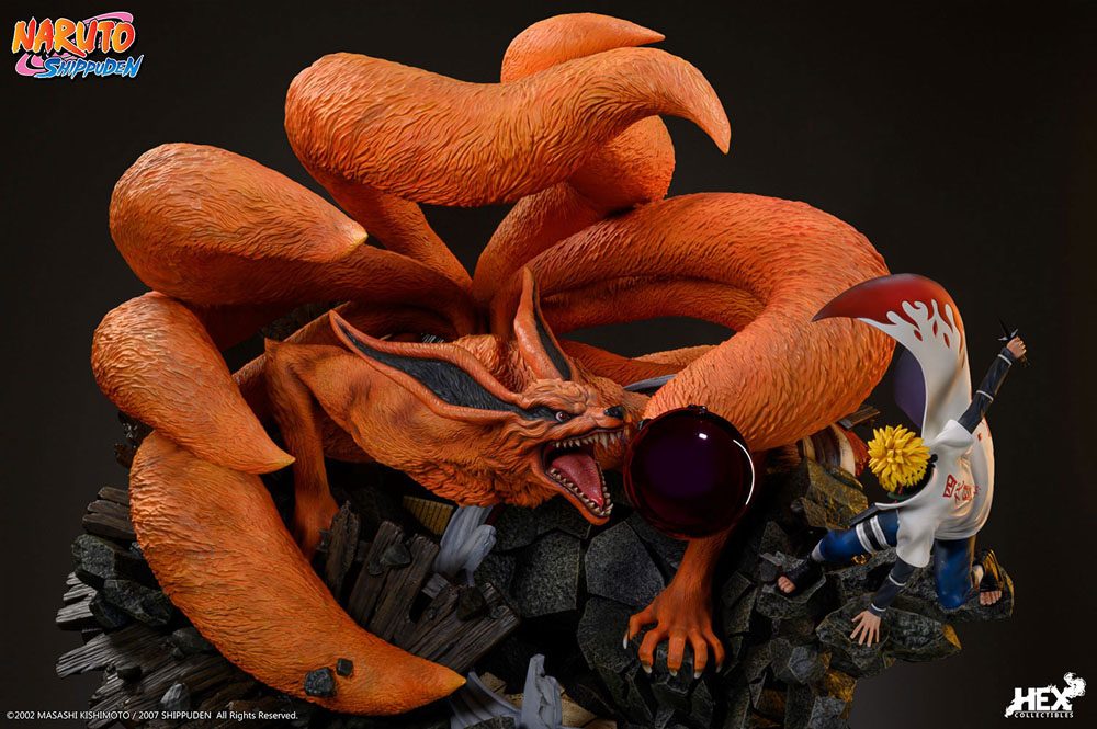 Naruto Shippuden Statue 1/8 Battle of Destiny Namikaze Minato vs Kurama 59 cm