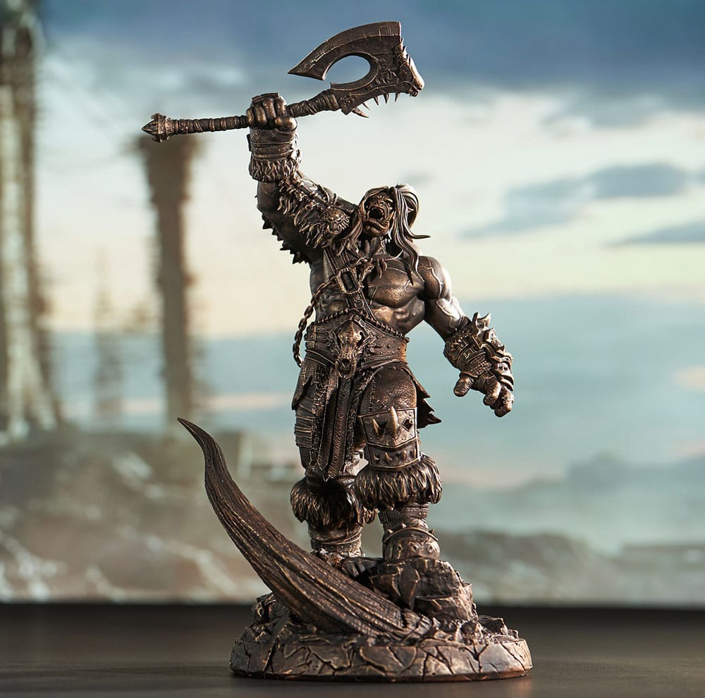 World of Warcraft-staty 1/10 Bronsfärgad upplaga Grommash Hellscream 31 cm
