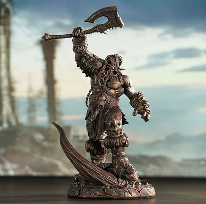 World of Warcraft-staty 1/10 Bronsfärgad upplaga Grommash Hellscream 31 cm