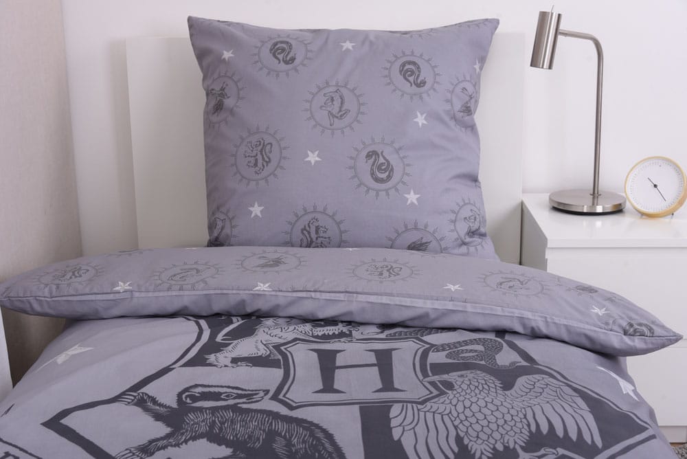 Harry Potter Duvet Set Grey 135 x 200 cm / 80 x 80 cm