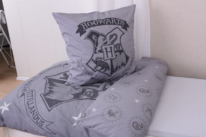 Harry Potter Duvet Set Grey 135 x 200 cm / 80 x 80 cm