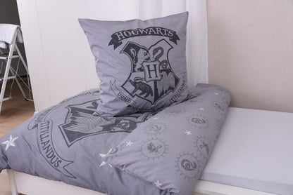 Harry Potter Duvet Set Grey 135 x 200 cm / 80 x 80 cm