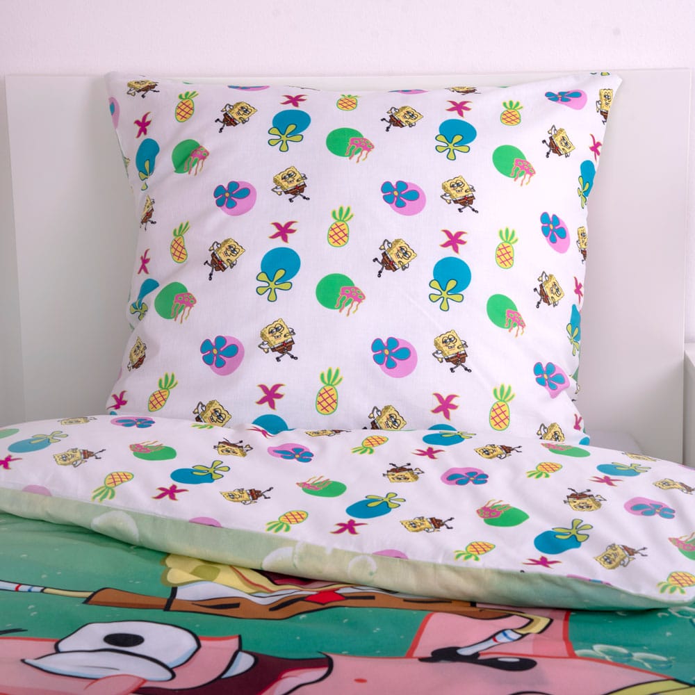 Spongebob Squarepants Ensemble de couette 135 x 200 cm / 80 x 80 cm