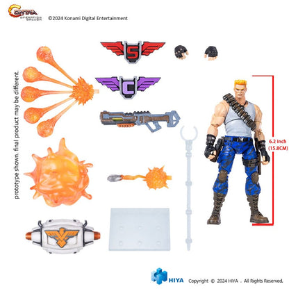 Contra: Operatie Galuga Exquisite Basic Action Figuur Bill Rizer 16 cm