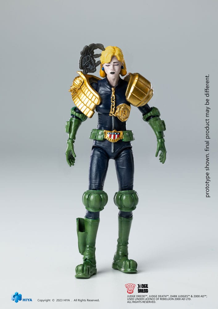 2000 AD Zarif Mini Eylem Şekil 1/18 Yargıç Dredd Yargıç Anderson Kahramanlar Hall of Heroes 10 cm