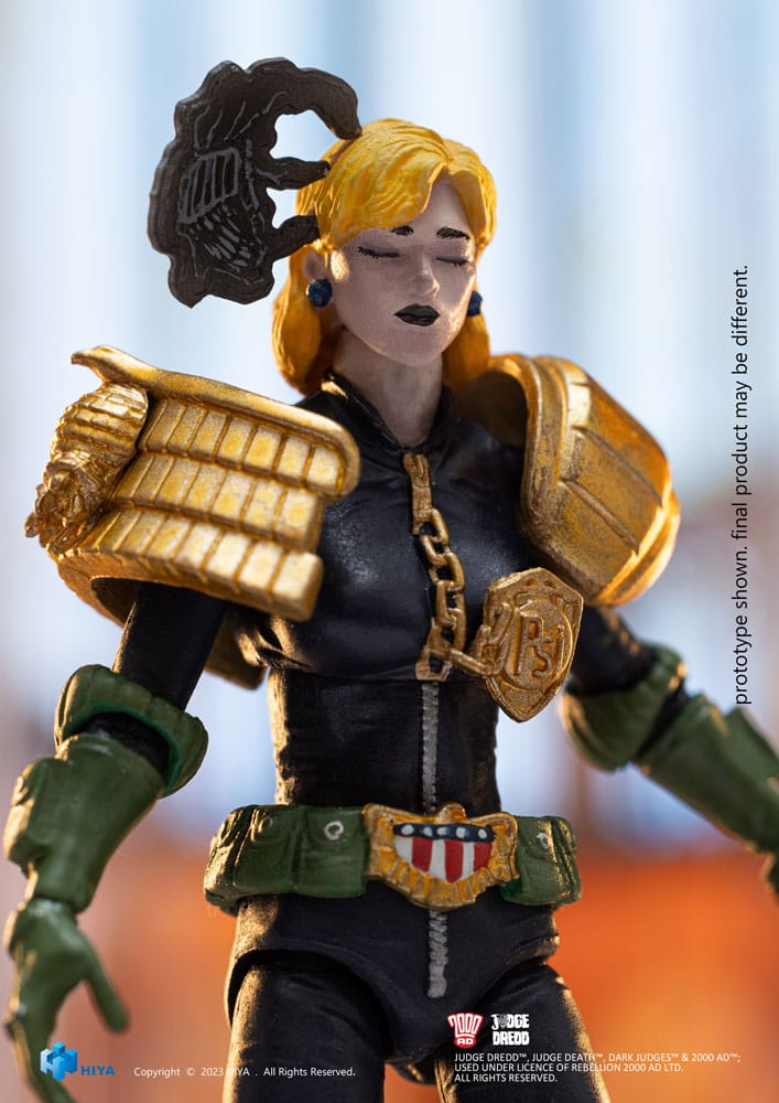 2000 AD Zarif Mini Eylem Şekil 1/18 Yargıç Dredd Yargıç Anderson Kahramanlar Hall of Heroes 10 cm