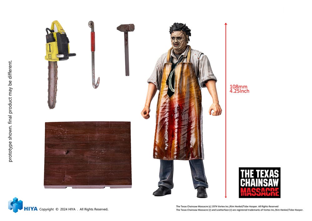 Texas Chainsaw Massacre (1974) Udsøgt mini -handling Figur 1/18 Killing Mask 11 cm