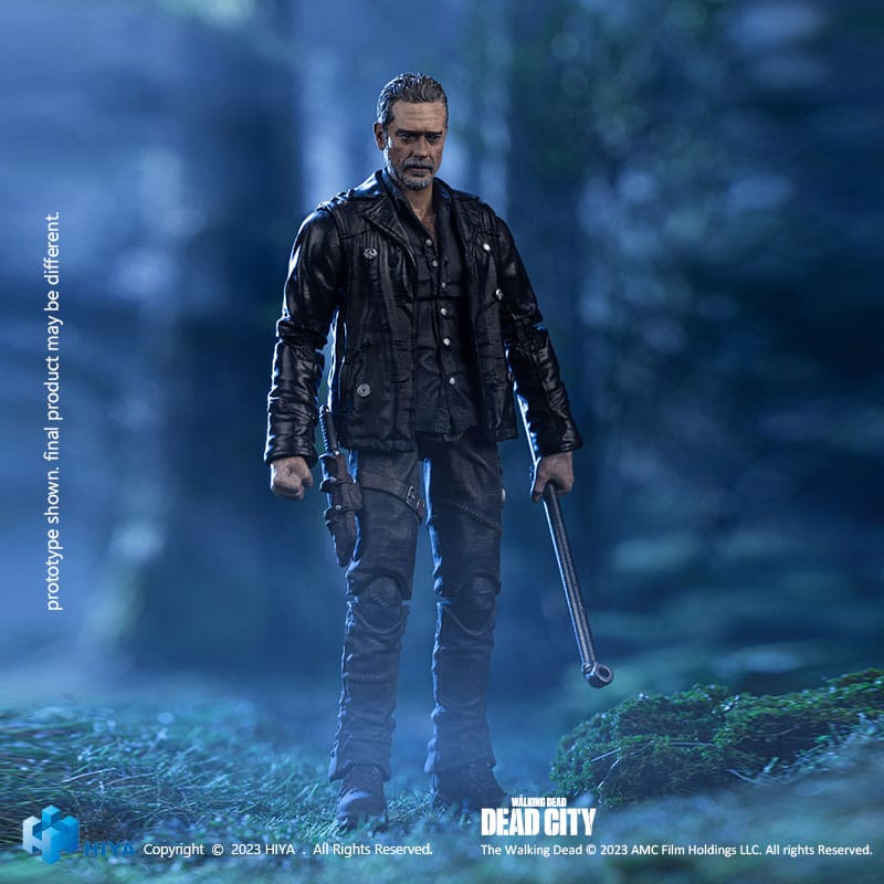 The Walking Dead Zarif Mini Aksiyon Şekil 1/18 Dead City Negan 11 cm