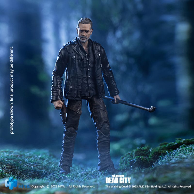 The Walking Dead Zarif Mini Aksiyon Şekil 1/18 Dead City Negan 11 cm